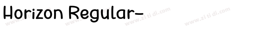 Horizon Regular字体转换
